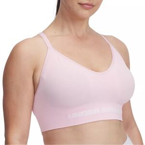 Under Armour Pink Vanish Seamless Sports Racerback Bra size XL